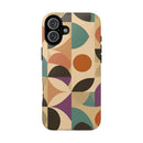 Geometric Abstract iPhone Case – Stylish, Durable Protection with Earthy Tones