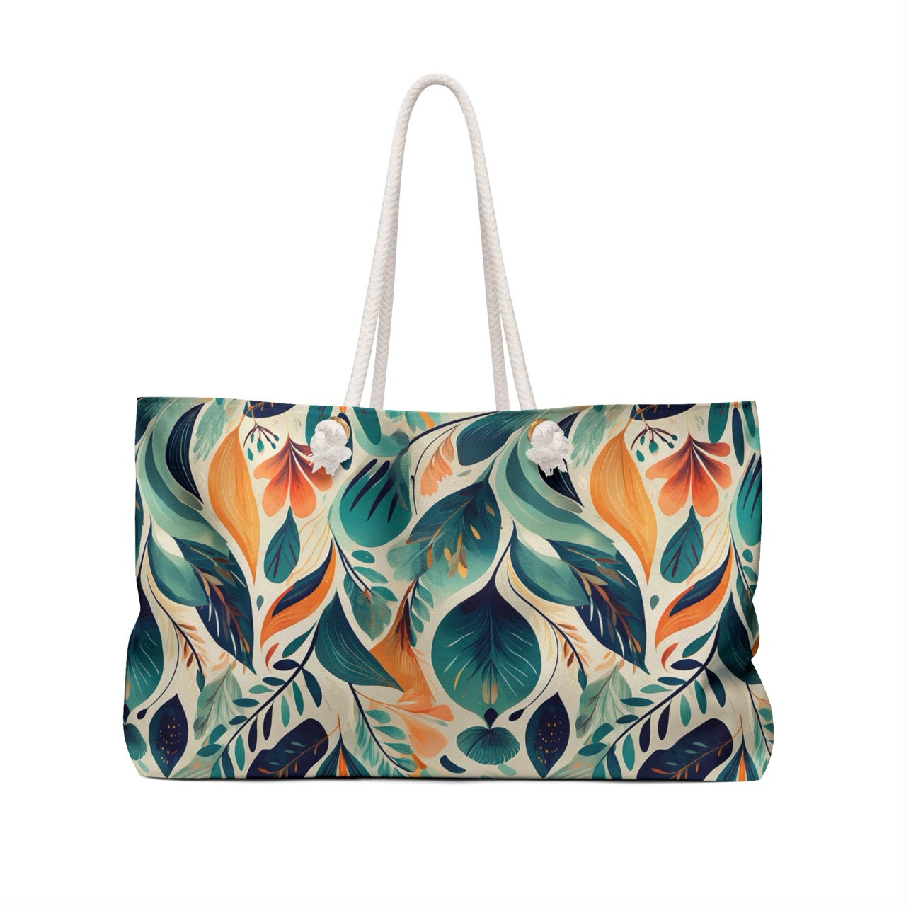 Floral Harmony Cascade Weekender Tote Bag – Stylish, Spacious & Travel-Ready