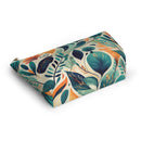 Floral Harmony Cascade T-bottom Accessory Pouch – Vibrant Botanical Print Organizer for Everyday Use