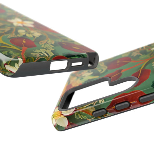 Golden Leaf Reverie Samsung Galaxy Tough Case | Botanical Floral Design