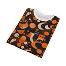 Cosmic Deco Fusion Men's T-Shirt – Bold Geometric Retro-Futuristic Print for Unique Style