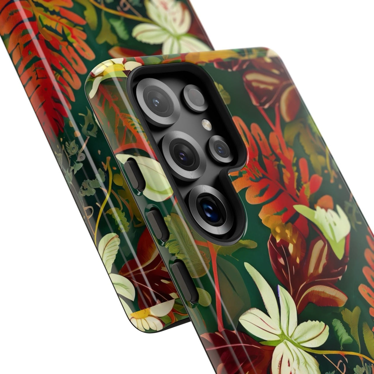 Verdant Cascade Elegance Samsung Galaxy Tough Case | Tropical Design
