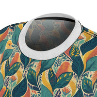 Autumn Symphony Botanicals Women's T-Shirt – Elegant Fall-Inspired Floral Tee for Effortless Style