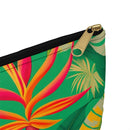 Golden Jungle Paradise Accessory Pouch – Exotic Tropical Foliage Organizer for Everyday Use
