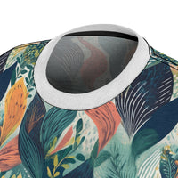 Tropical Twilight Elegance Women's T-Shirt – Ethereal Foliage-Inspired Design for a Chic Look