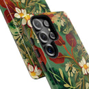Golden Leaf Reverie Samsung Galaxy Tough Case | Botanical Floral Design