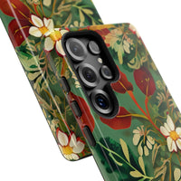 Golden Leaf Reverie Samsung Galaxy Tough Case | Botanical Floral Design