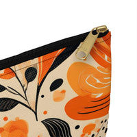 Sunlit Blooms Symphony Accessory Pouch – Warm Autumn Floral Organizer for Everyday Essentials