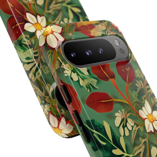 Golden Leaf Reverie Google Pixel Tough Case | Botanical Floral Art