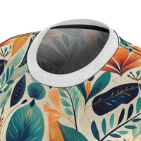 Floral Harmony Cascade Women's T-Shirt – Nature-Inspired Elegance for a Stylish Statement