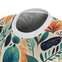 Floral Harmony Cascade Women's T-Shirt – Nature-Inspired Elegance for a Stylish Statement