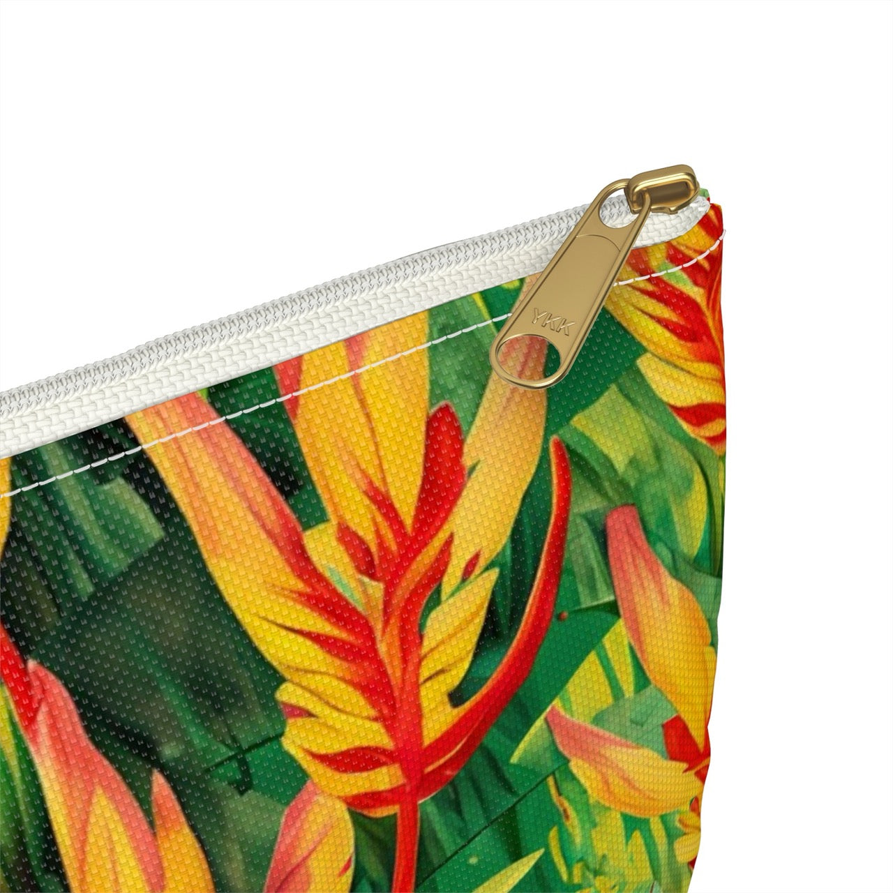 Sun-Kissed Rainforest Glow Accessory Pouch – Vibrant Tropical Foliage Organizer for Everyday Use