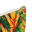 Sun-Kissed Rainforest Glow Accessory Pouch – Vibrant Tropical Foliage Organizer for Everyday Use