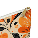 Sunlit Blooms Symphony Accessory Pouch – Warm Autumn Floral Organizer for Everyday Essentials