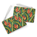 Luminous Botanical Dream Clutch Bag – Vibrant Saffiano Vegan Leather