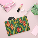 Luminous Botanical Dream Clutch Bag – Vibrant Saffiano Vegan Leather