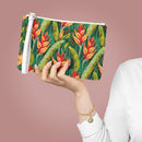 Luminous Botanical Dream Clutch Bag – Vibrant Saffiano Vegan Leather