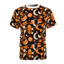 Cosmic Deco Fusion Men's T-Shirt – Bold Geometric Retro-Futuristic Print for Unique Style
