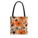 Autumn Glow Blossoms Tote Bag – Warm & Elegant Floral Carry-All