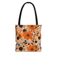 Autumn Glow Blossoms Tote Bag – Warm & Elegant Floral Carry-All