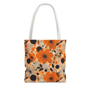 Autumn Glow Blossoms Tote Bag – Warm & Elegant Floral Carry-All