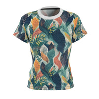 Tropical Twilight Elegance Women's T-Shirt – Ethereal Foliage-Inspired Design for a Chic Look