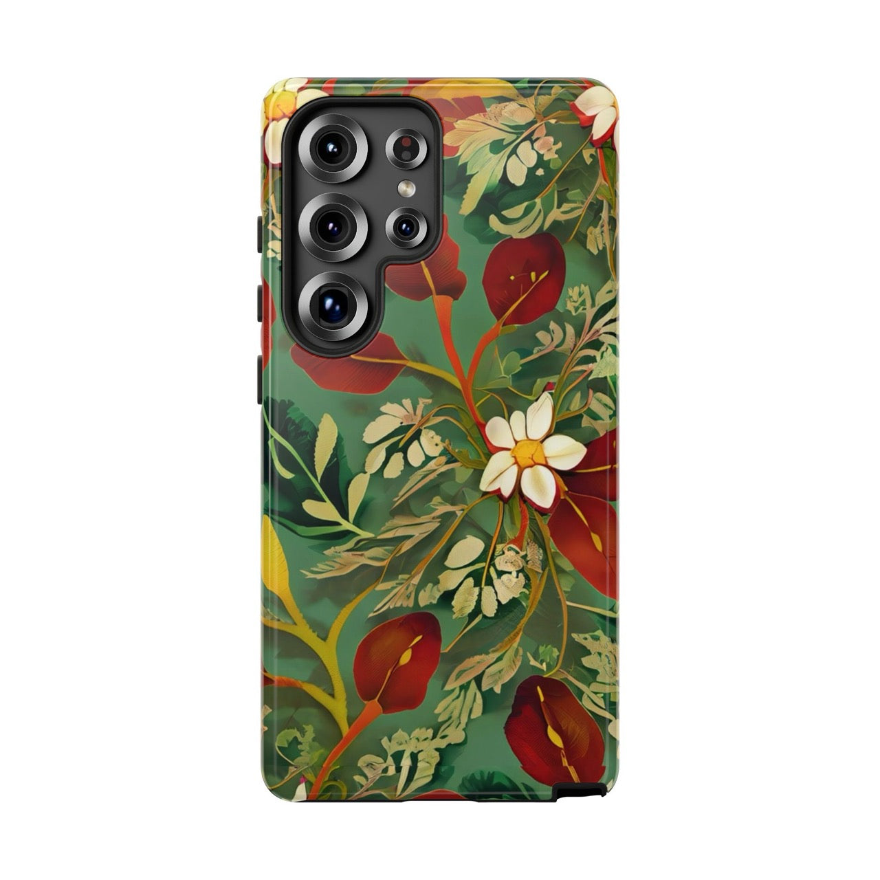 Golden Leaf Reverie Samsung Galaxy Tough Case | Botanical Floral Design