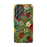 Golden Leaf Reverie Samsung Galaxy Tough Case | Botanical Floral Design
