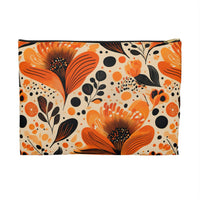 Sunlit Blooms Symphony Accessory Pouch – Warm Autumn Floral Organizer for Everyday Essentials