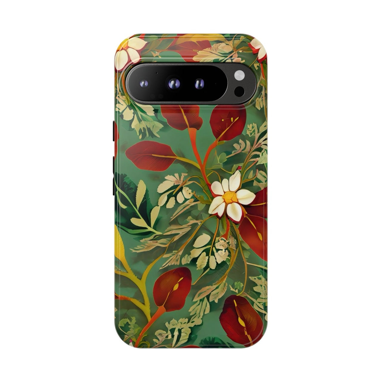 Golden Leaf Reverie Google Pixel Tough Case | Botanical Floral Art