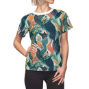 Tropical Twilight Elegance Women's T-Shirt – Ethereal Foliage-Inspired Design for a Chic Look