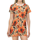 Sunlit Blooms Symphony T-Shirt Dress – Radiant Floral Print Dress for Effortless Elegance