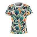 Floral Harmony Cascade Women's T-Shirt – Nature-Inspired Elegance for a Stylish Statement