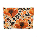 Sunlit Blooms Symphony Accessory Pouch – Warm Autumn Floral Organizer for Everyday Essentials