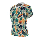 Floral Harmony Cascade Women's T-Shirt – Nature-Inspired Elegance for a Stylish Statement