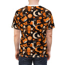 Cosmic Deco Fusion Men's T-Shirt – Bold Geometric Retro-Futuristic Print for Unique Style