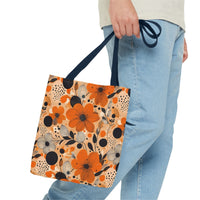 Autumn Glow Blossoms Tote Bag – Warm & Elegant Floral Carry-All
