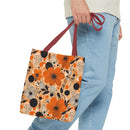 Autumn Glow Blossoms Tote Bag – Warm & Elegant Floral Carry-All
