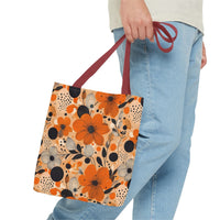 Autumn Glow Blossoms Tote Bag – Warm & Elegant Floral Carry-All