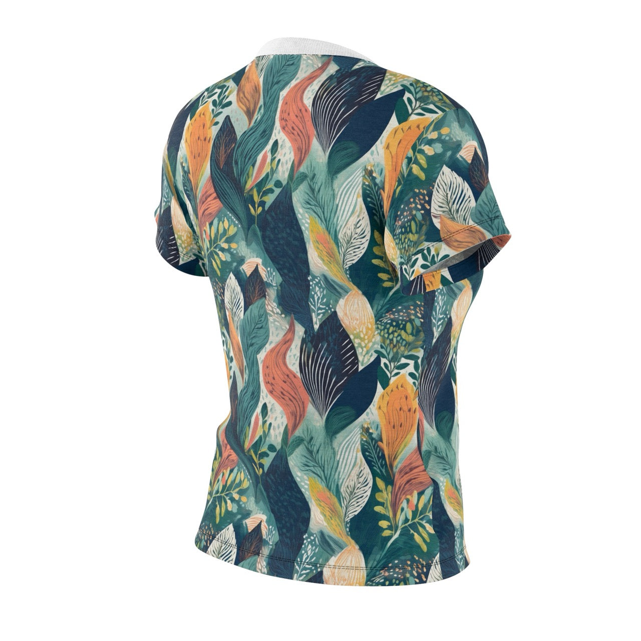 Tropical Twilight Elegance Women's T-Shirt – Ethereal Foliage-Inspired Design for a Chic Look