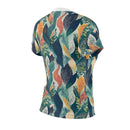 Tropical Twilight Elegance Women's T-Shirt – Ethereal Foliage-Inspired Design for a Chic Look