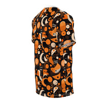 Cosmic Deco Fusion Men's T-Shirt – Bold Geometric Retro-Futuristic Print for Unique Style