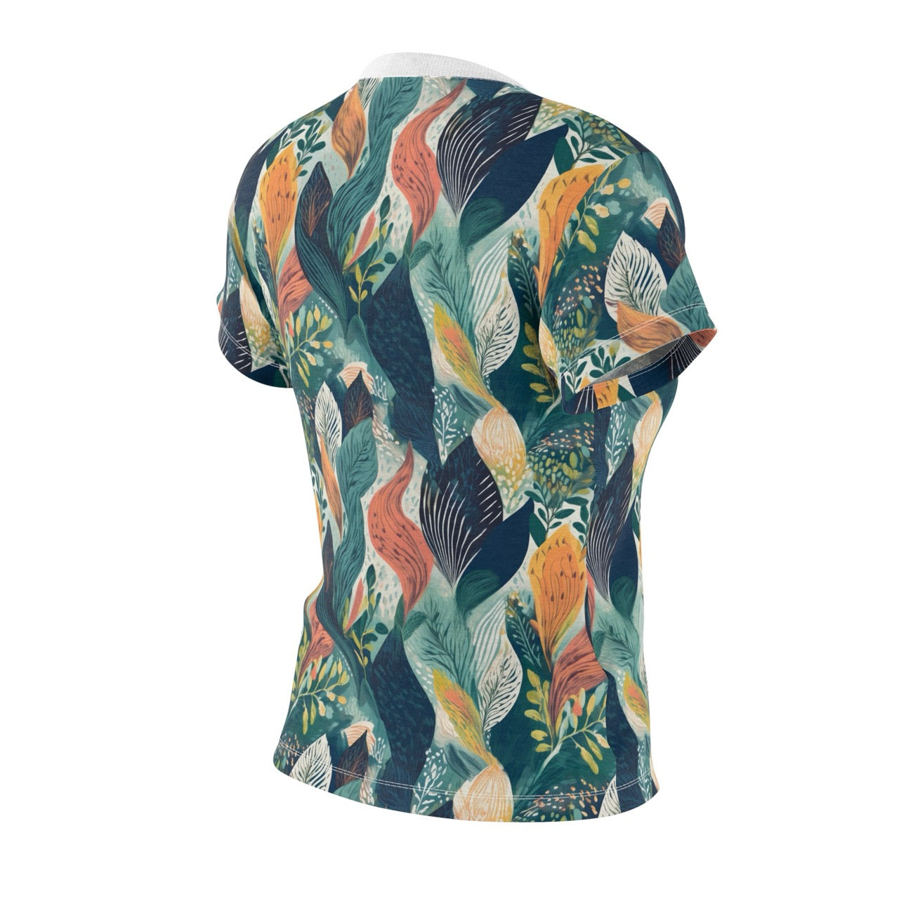 Tropical Twilight Elegance Women's T-Shirt – Ethereal Foliage-Inspired Design for a Chic Look