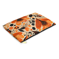Sunlit Blooms Symphony Accessory Pouch – Warm Autumn Floral Organizer for Everyday Essentials