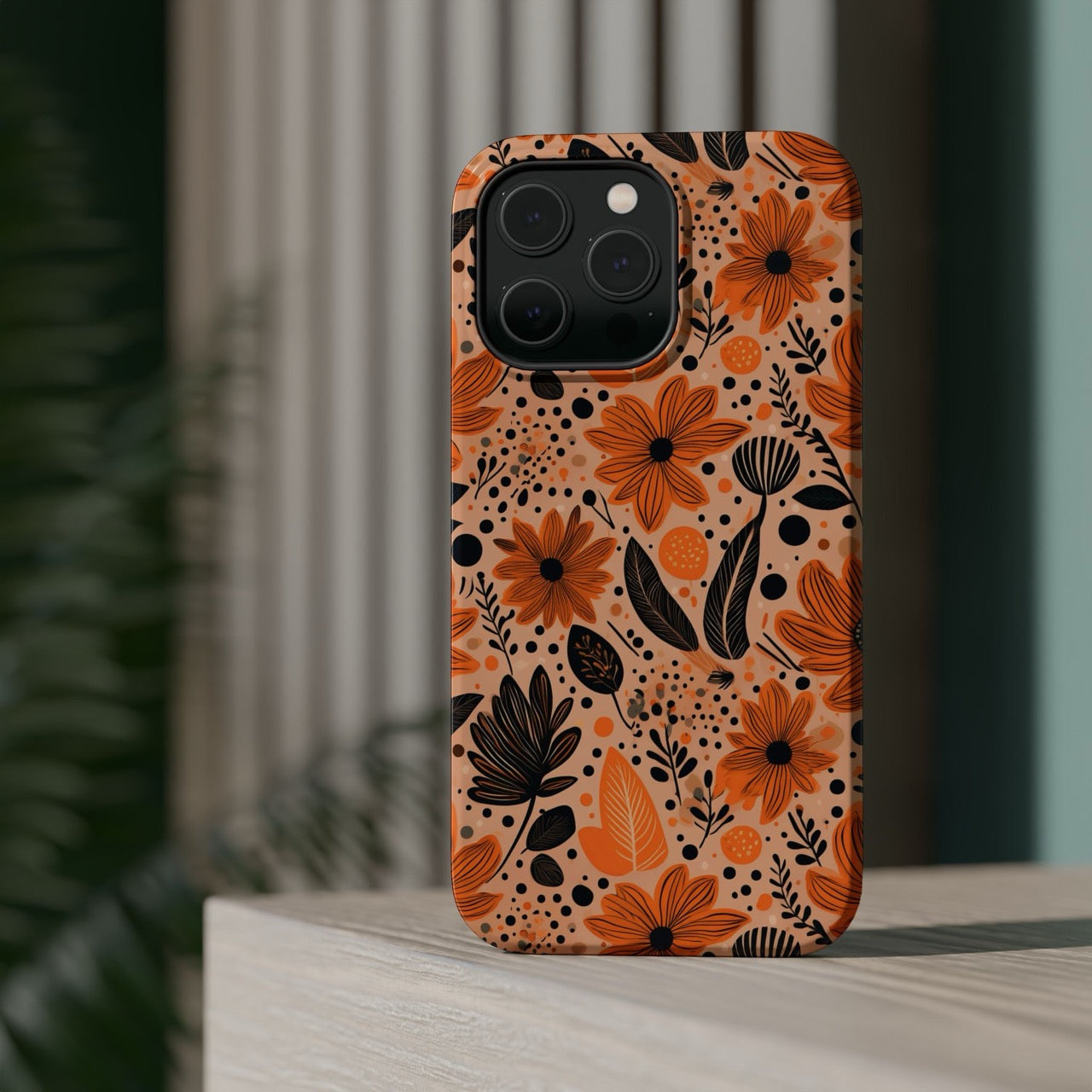 Bold Harvest Blooms iPhone Magnetic Tough Cases – Robust Protection, Impact Resistant & MagSafe® Compatible