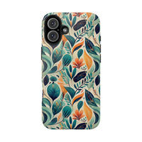 Floral Harmony Cascade iPhone Tough Phone Cases – Superior Protection, Shock Dispersion & Wireless Charging Compatible