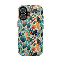 Floral Harmony Cascade iPhone Tough Phone Cases – Superior Protection, Shock Dispersion & Wireless Charging Compatible