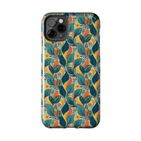 Autumn Symphony Botanicals iPhone Tough Phone Cases – Superior Protection, Shock Dispersion & Wireless Charging Compatible