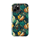 Vibrant Harmony Leaves iPhone Tough Phone Cases – Superior Protection, Shock Dispersion & Wireless Charging Compatible