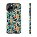 Floral Harmony Cascade iPhone Tough Phone Cases – Superior Protection, Shock Dispersion & Wireless Charging Compatible